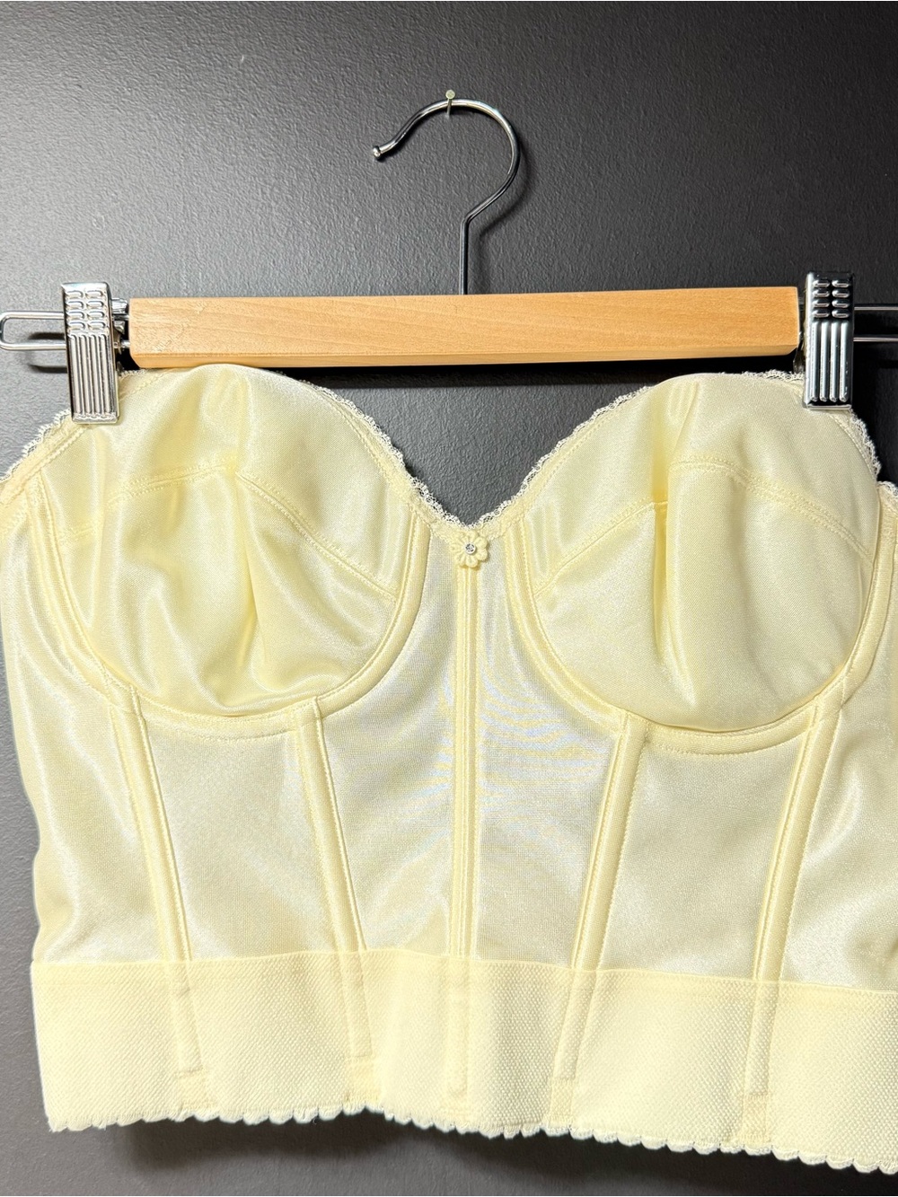 DOMINIQUE Women's Noemi Strapless Backless Ivory Bra 34C Push Up Bustier